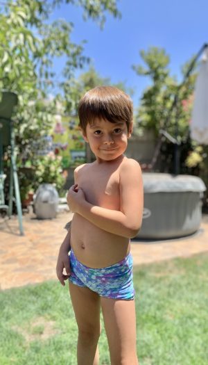 traje de baño boxer niño