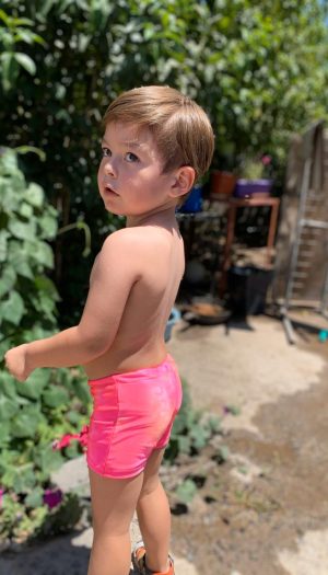 traje de baño boxer niño