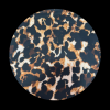 leopardo café borde negro