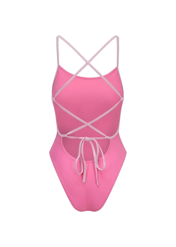 traje de baño deportivo natación doble amarrado - Imagen 2